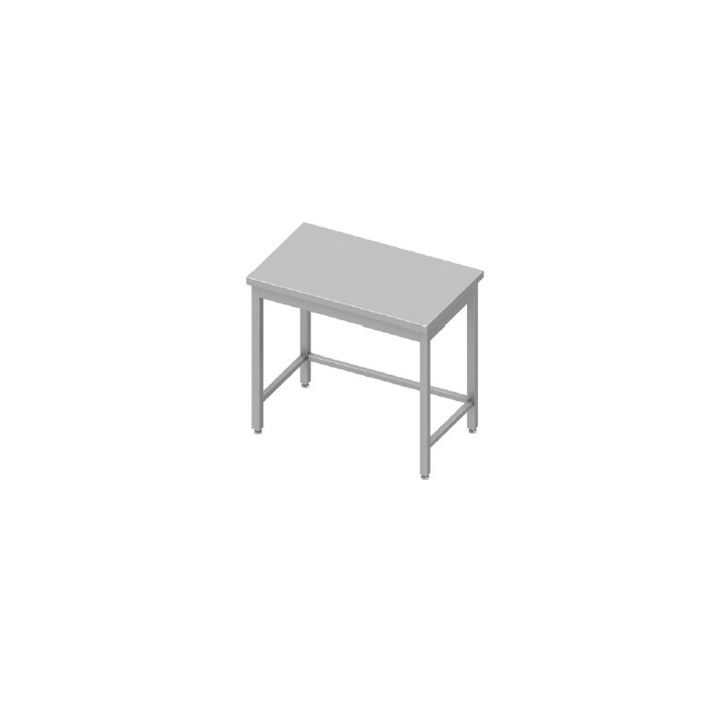 table inox centrale sans étagère 1700 x 700 mm table inox centrale sans étagère 1700 x 700 mm