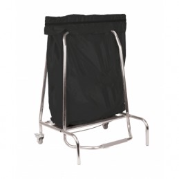 Porte sac poubelle inox 80L