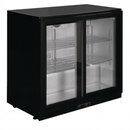 arrière bar 2 portes coulissantes noir 208 l