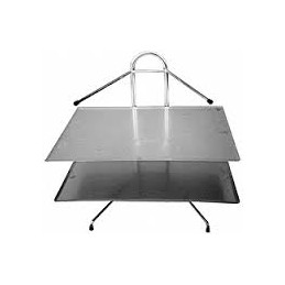 Présentoir de comptoir inox "triangle"