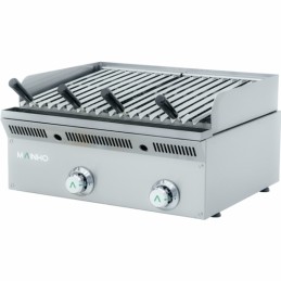 Barbecue grill pierres de lave à gaz 600 mm avec grilles acier inoxydable