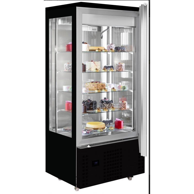 Vitrine pâtissière chocolat 4 faces vitrées - 5 niveaux Vitrine pâtissière chocolat 4 faces vitrées - 5 niveaux