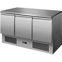 Saladette inox 3 portes