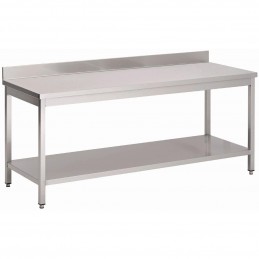 TABLE INOX AISI 304 ADOSSEE...