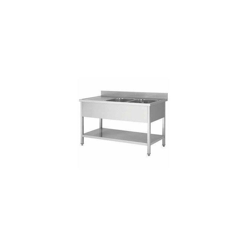 plonge inox 2 bacs égouttoir gauche 1800 x 700 éco plonge inox 2 bacs égouttoir gauche 1800 x 700 éco