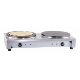 crêpière double ø 35 cm électrique