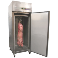 Armoire Viande Réfrigérée en inox d'une capacité de 650 litres sur roulettes pour stockage de carcasses et de viande