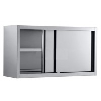 Meubles hauts inox AISI 304 avec 2 placards coulissants